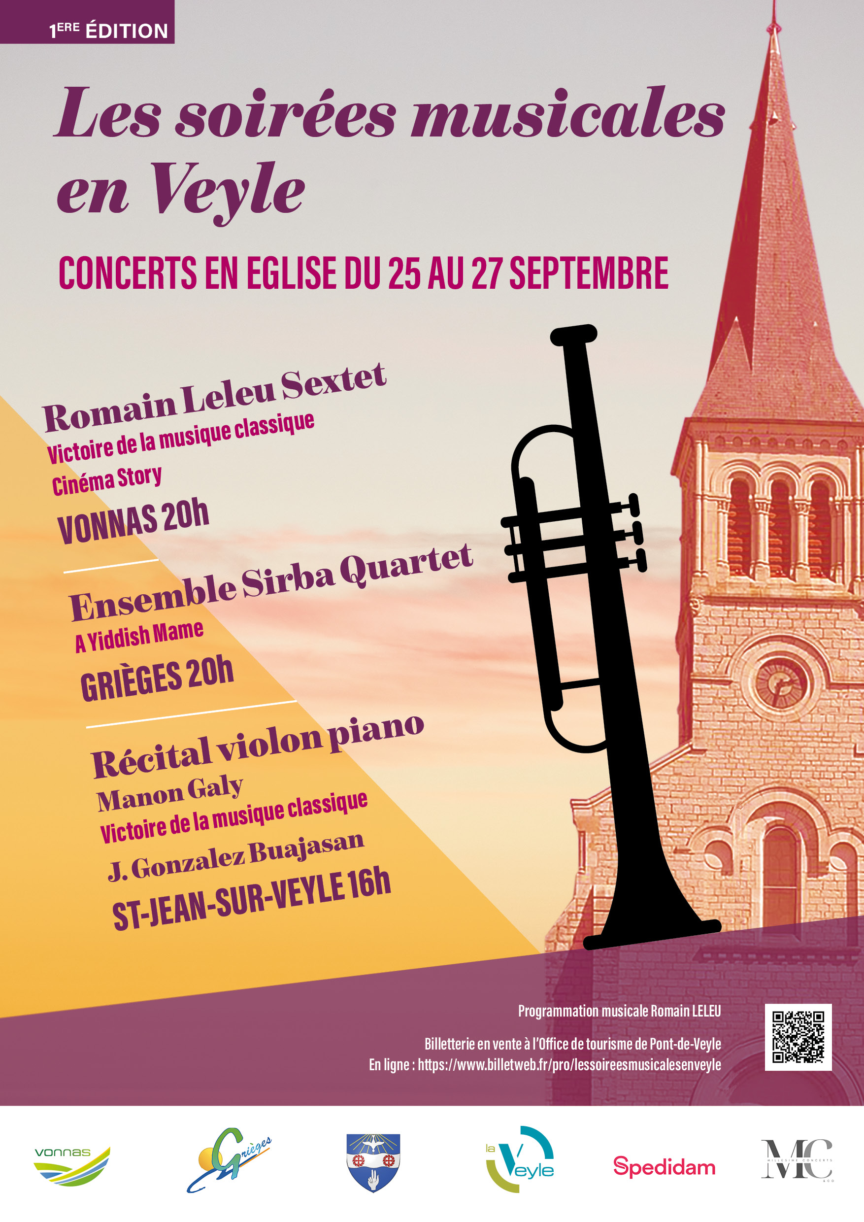 Affiche A3 Soirées musicales 26