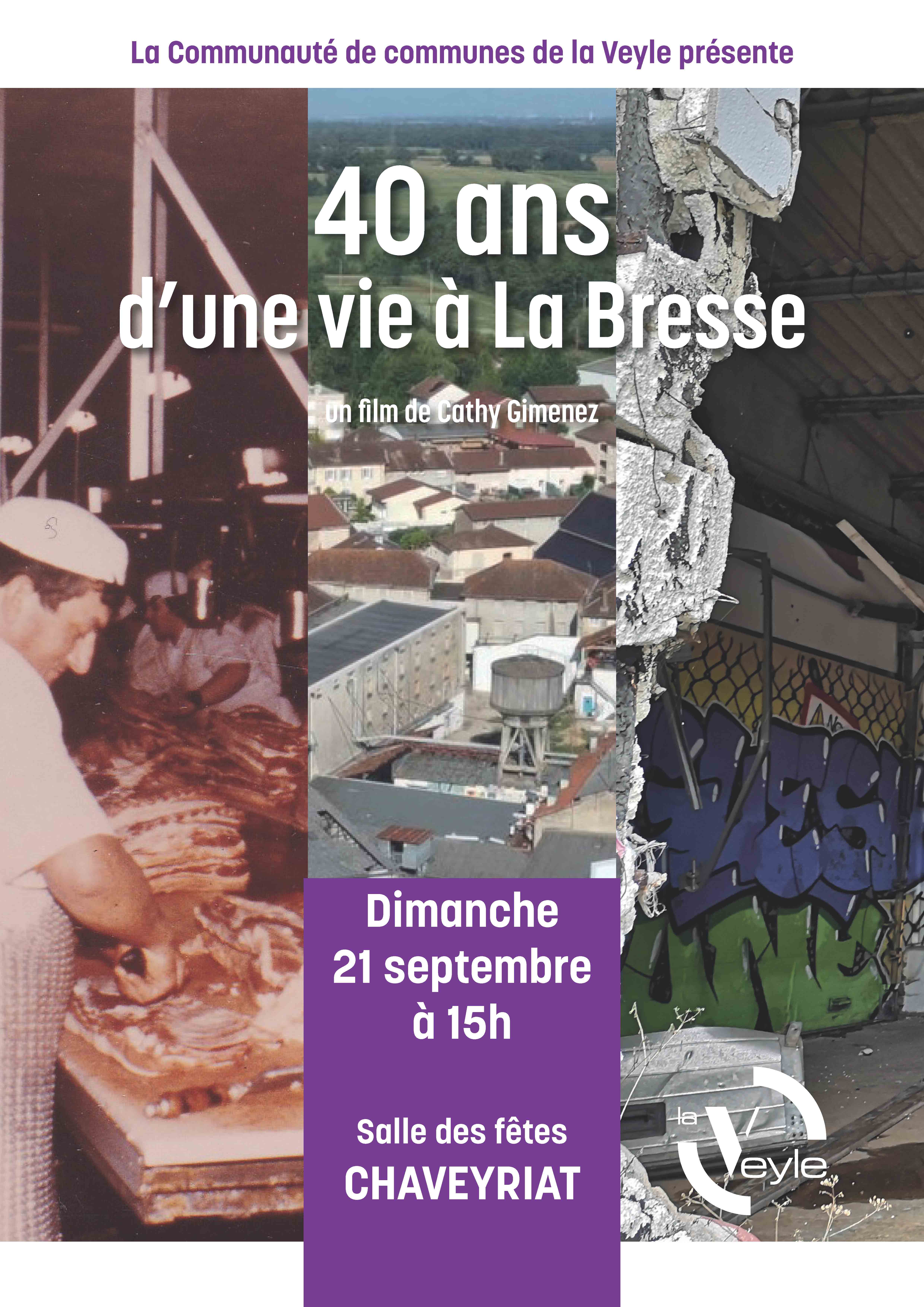 Affiche film usine La Bresse 21 sept 25