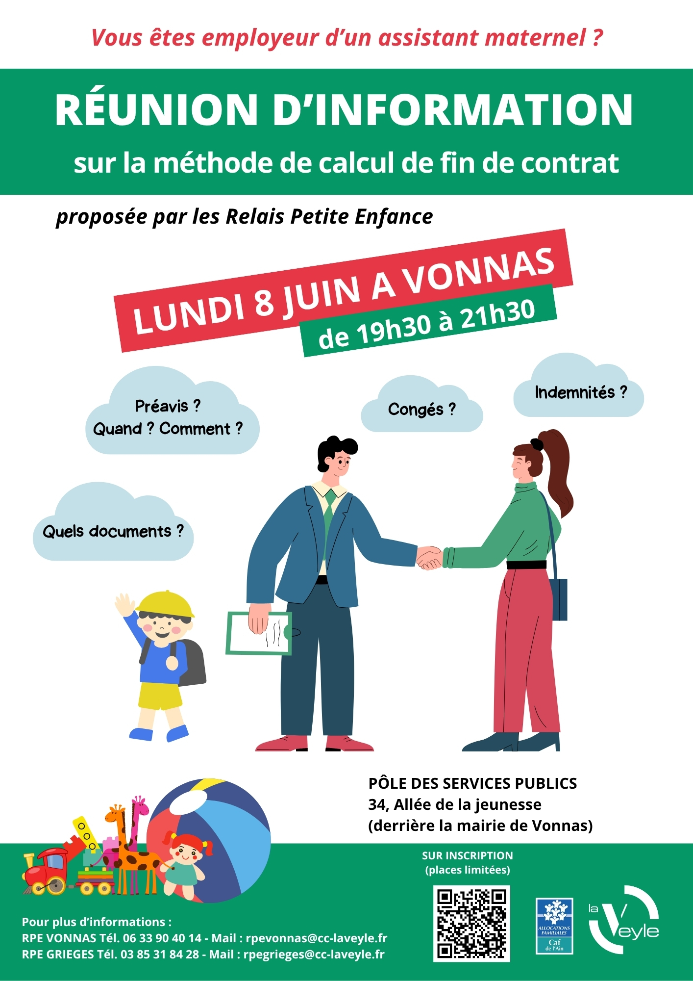 Affiche réunion info Fin de contrat 8 06 26